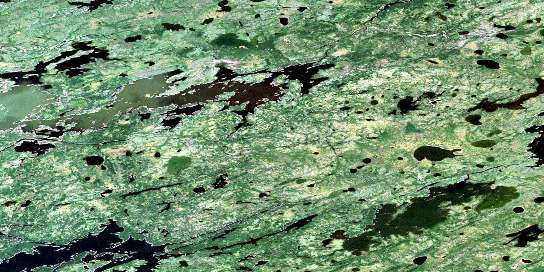 Air photo: Bjornson Lake Satellite Image map 063I15 at 1:50,000 Scale