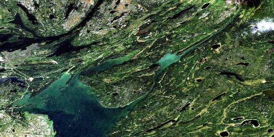 Air photo: Herb Lake Satellite Image map 063J13 at 1:50,000 Scale