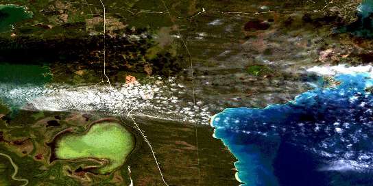 Air photo: Root Lake Satellite Image map 063K03 at 1:50,000 Scale