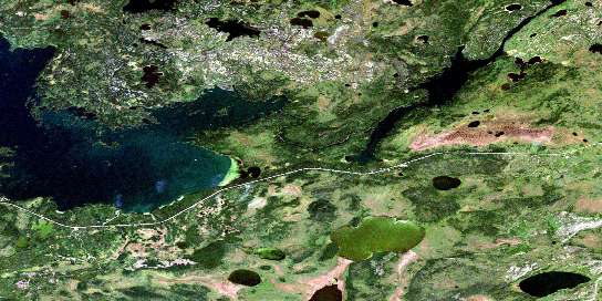 Air photo: Tramping Lake Satellite Image map 063K09 at 1:50,000 Scale