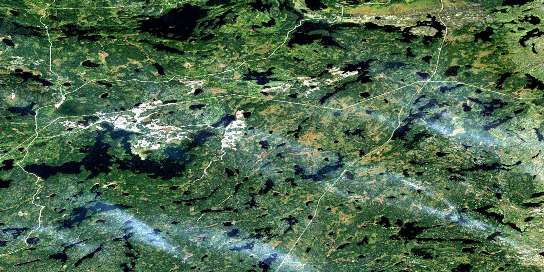 Air photo: Naosap Lake Satellite Image map 063K14 at 1:50,000 Scale