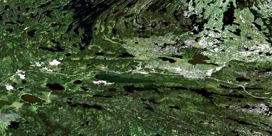 Air photo: Annabel Lake Satellite Image map 063L16 at 1:50,000 Scale