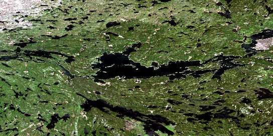 Trade Lake Satellite Map 063M05 at 1:50,000 scale - National Topographic System of Canada (NTS) - Orthophoto