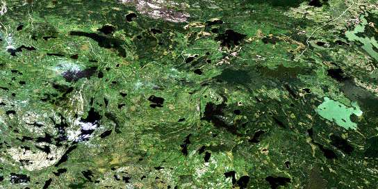 Air photo: Batty Lake Satellite Image map 063N02 at 1:50,000 Scale