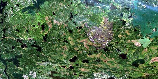 Air photo: Duval Lake Satellite Image map 063N04 at 1:50,000 Scale