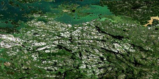 Sisipuk Lake Satellite Map 063N12 at 1:50,000 scale - National Topographic System of Canada (NTS) - Orthophoto