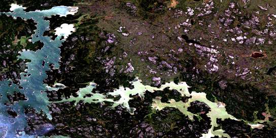 Air photo: Highrock Lake Satellite Image map 063N16 at 1:50,000 Scale