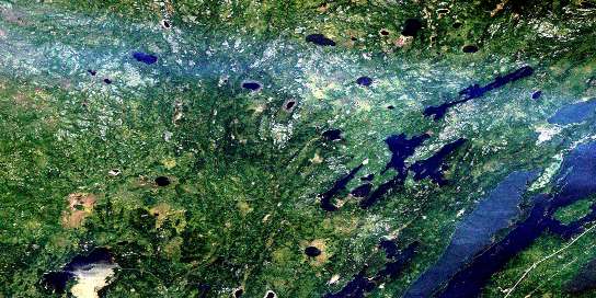 Air photo: Pistol Lake Satellite Image map 063O02 at 1:50,000 Scale
