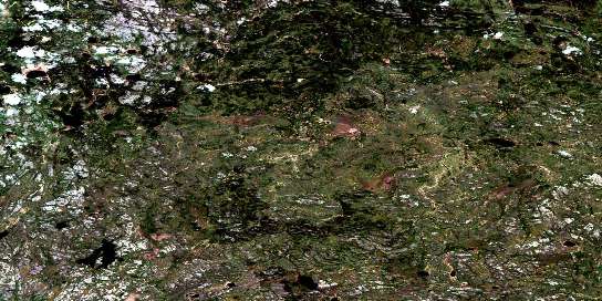 Parent Lake Satellite Map 063O05 at 1:50,000 scale - National Topographic System of Canada (NTS) - Orthophoto