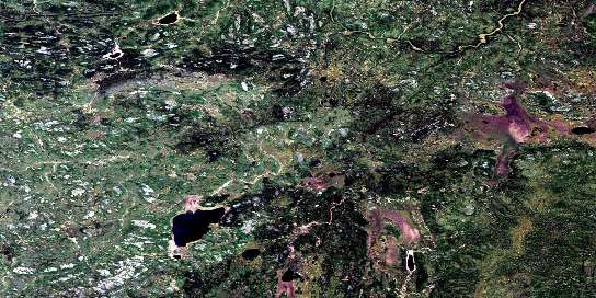 Wimapedi River Satellite Map 063O06 at 1:50,000 scale - National Topographic System of Canada (NTS) - Orthophoto