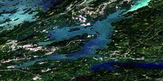 Air photo: Thicket Portage Satellite Image map 063P05 at 1:50,000 Scale
