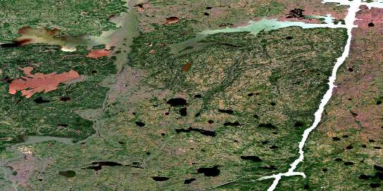 Air photo: Arnot Satellite Image map 063P15 at 1:50,000 Scale