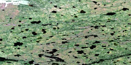 Air photo: Gunn Lake Satellite Image map 063P16 at 1:50,000 Scale