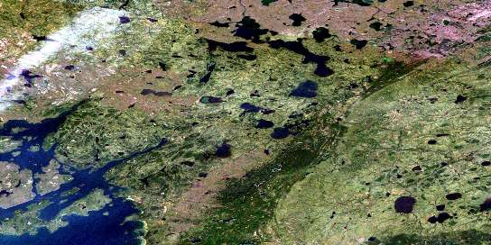 Air photo: Jensen Lake Satellite Image map 064A12 at 1:50,000 Scale