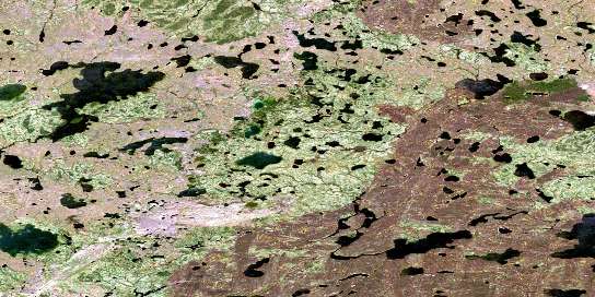 Air photo: Wernham Lake Satellite Image map 064A14 at 1:50,000 Scale