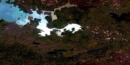 Air photo: Swan Bay Satellite Image map 064B10 at 1:50,000 Scale