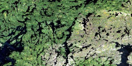 Kamuchawie Lake Satellite Map 064C05 at 1:50,000 scale - National Topographic System of Canada (NTS) - Orthophoto