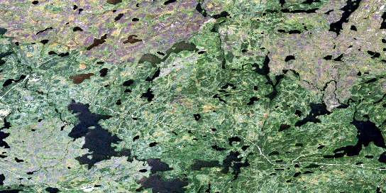 Cockeram Lake Satellite Map 064C15 at 1:50,000 scale - National Topographic System of Canada (NTS) - Orthophoto