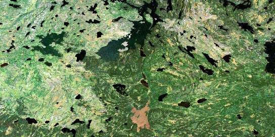 Harriott Lake Satellite Map 064D02 at 1:50,000 scale - National Topographic System of Canada (NTS) - Orthophoto