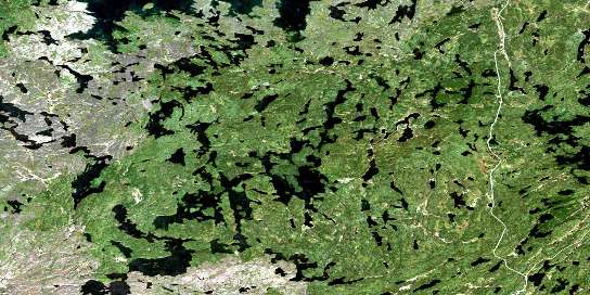 May Lake Satellite Map 064D05 at 1:50,000 scale - National Topographic System of Canada (NTS) - Orthophoto
