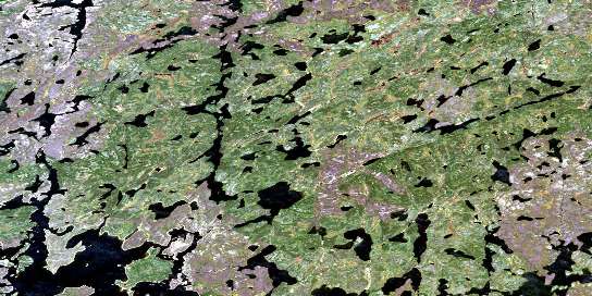 Air photo: Carriere Lake Satellite Image map 064F05 at 1:50,000 Scale