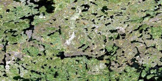 Carlson Lake Satellite Map 064F06 at 1:50,000 scale - National Topographic System of Canada (NTS) - Orthophoto