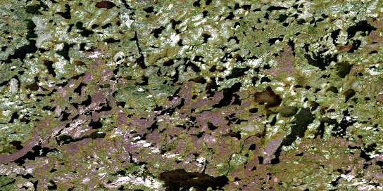 Attridge Lake Satellite Map 064F15 at 1:50,000 scale - National Topographic System of Canada (NTS) - Orthophoto
