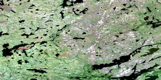 Grandmother Lake Satellite Map 064G04 at 1:50,000 scale - National Topographic System of Canada (NTS) - Orthophoto