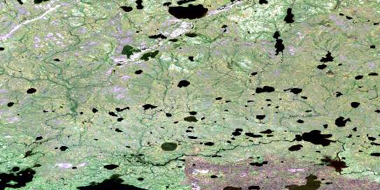 Sedgwick Lake Satellite Map 064G11 at 1:50,000 scale - National Topographic System of Canada (NTS) - Orthophoto