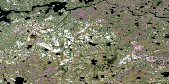 Wolf Lake Satellite Map 064G14 at 1:50,000 scale - National Topographic System of Canada (NTS) - Orthophoto
