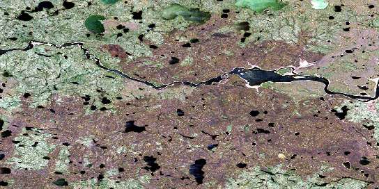 Air photo: Billard Lake Satellite Image map 064H01 at 1:50,000 Scale