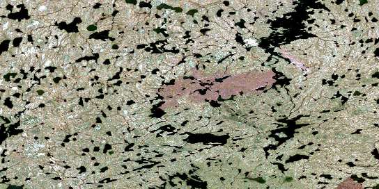 Knifehead Lake Satellite Map 064H14 at 1:50,000 scale - National Topographic System of Canada (NTS) - Orthophoto