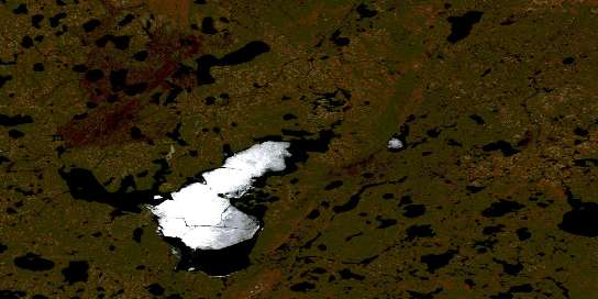 Etawney Lake Satellite Map 064H15 at 1:50,000 scale - National Topographic System of Canada (NTS) - Orthophoto