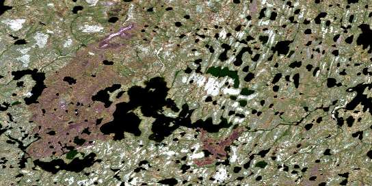 Ashley Lake Satellite Map 064I04 at 1:50,000 scale - National Topographic System of Canada (NTS) - Orthophoto