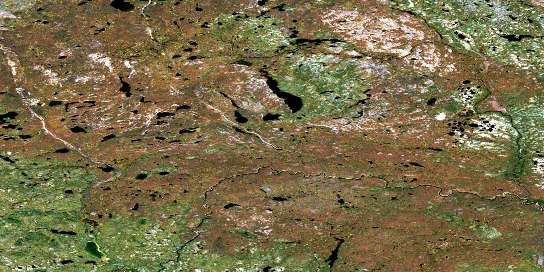 Air photo: Nichol Lake Satellite Image map 064I09 at 1:50,000 Scale