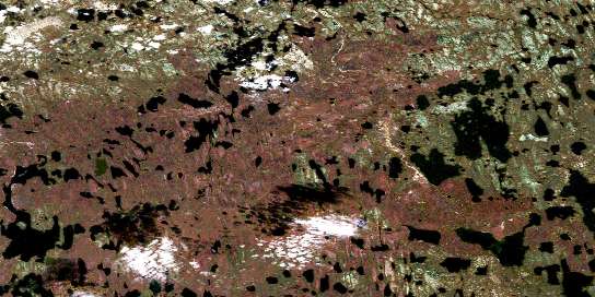 Wasslen Lake Satellite Map 064I12 at 1:50,000 scale - National Topographic System of Canada (NTS) - Orthophoto