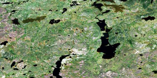 Air photo: Sprott Lake Satellite Image map 064J05 at 1:50,000 Scale