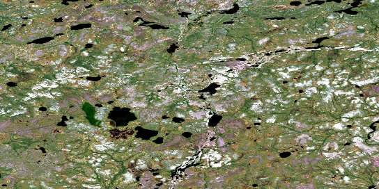 Cheyne Lakes Satellite Map 064J06 at 1:50,000 scale - National Topographic System of Canada (NTS) - Orthophoto