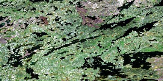 Air photo: Clisby Lake Satellite Image map 064J12 at 1:50,000 Scale