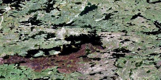 Air photo: Nicklin Lake Satellite Image map 064J13 at 1:50,000 Scale