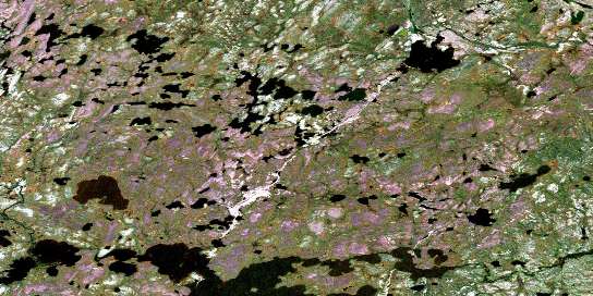 Air photo: Chartrand Lake Satellite Image map 064K01 at 1:50,000 Scale
