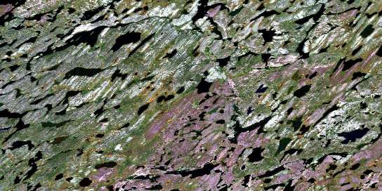 Morrow Lake Satellite Map 064K07 at 1:50,000 scale - National Topographic System of Canada (NTS) - Orthophoto