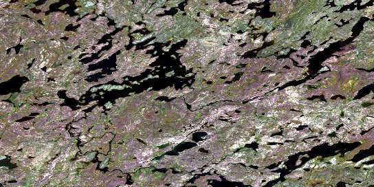 Chatwin Lake Satellite Map 064K15 at 1:50,000 scale - National Topographic System of Canada (NTS) - Orthophoto