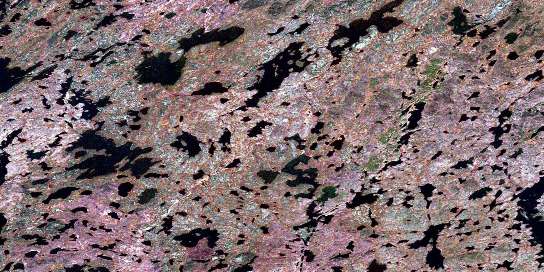 Air photo: Hutcherson Lake Satellite Image map 064M07 at 1:50,000 Scale