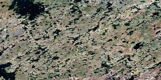 Nunim Lake Satellite Map 064M08 at 1:50,000 scale - National Topographic System of Canada (NTS) - Orthophoto