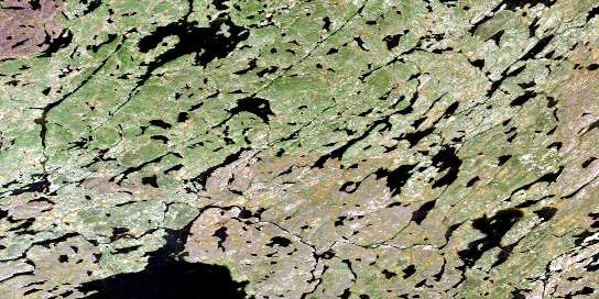 Sakwasew Lake Satellite Map 064M12 at 1:50,000 scale - National Topographic System of Canada (NTS) - Orthophoto