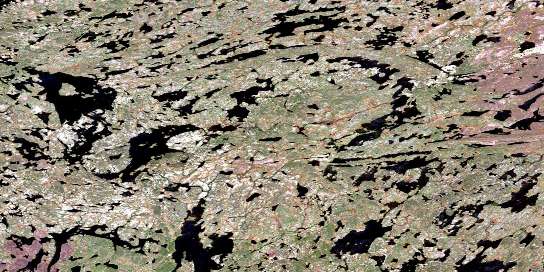 Wayow Lake Satellite Map 064M13 at 1:50,000 scale - National Topographic System of Canada (NTS) - Orthophoto