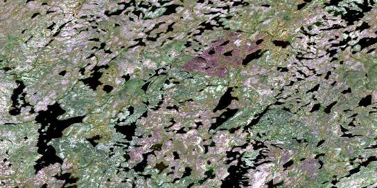 Whitmore Lake Satellite Map 064N02 at 1:50,000 scale - National Topographic System of Canada (NTS) - Orthophoto