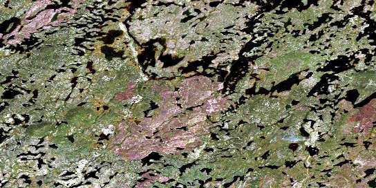 Finner Lake Satellite Map 064N08 at 1:50,000 scale - National Topographic System of Canada (NTS) - Orthophoto