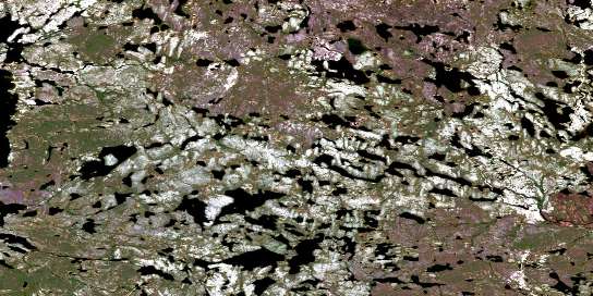 Air photo: Adair Lake Satellite Image map 064O01 at 1:50,000 Scale